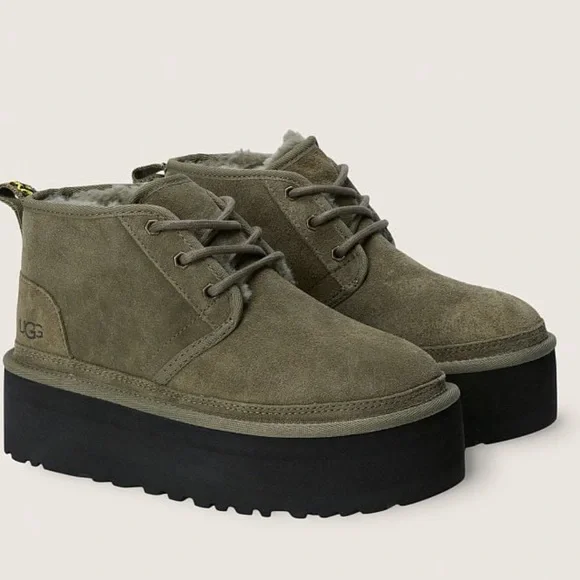 UGG | Shoes | New Ugg Nuemel Heritage Burnt Olive Platform  display picture 2